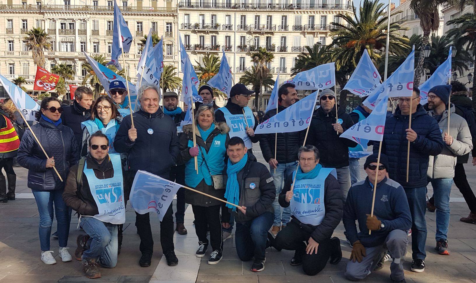 Toulon Place de la Libert Manifestation du 29 janvier 2020